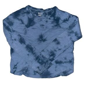 Zella Kids Navy Tie-Dye Long Sleeve Tee
